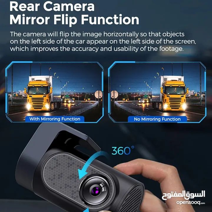 كاميرة سيارة داش كام  Azdome  الغني عن تعريف مع خاصية التتبع GPS