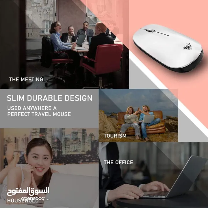 ماوس جيمنغ أصلي لألعاب الفيديو وشغل المكاتب وايرلس Aula SC800 Gaming Mouse Wireless