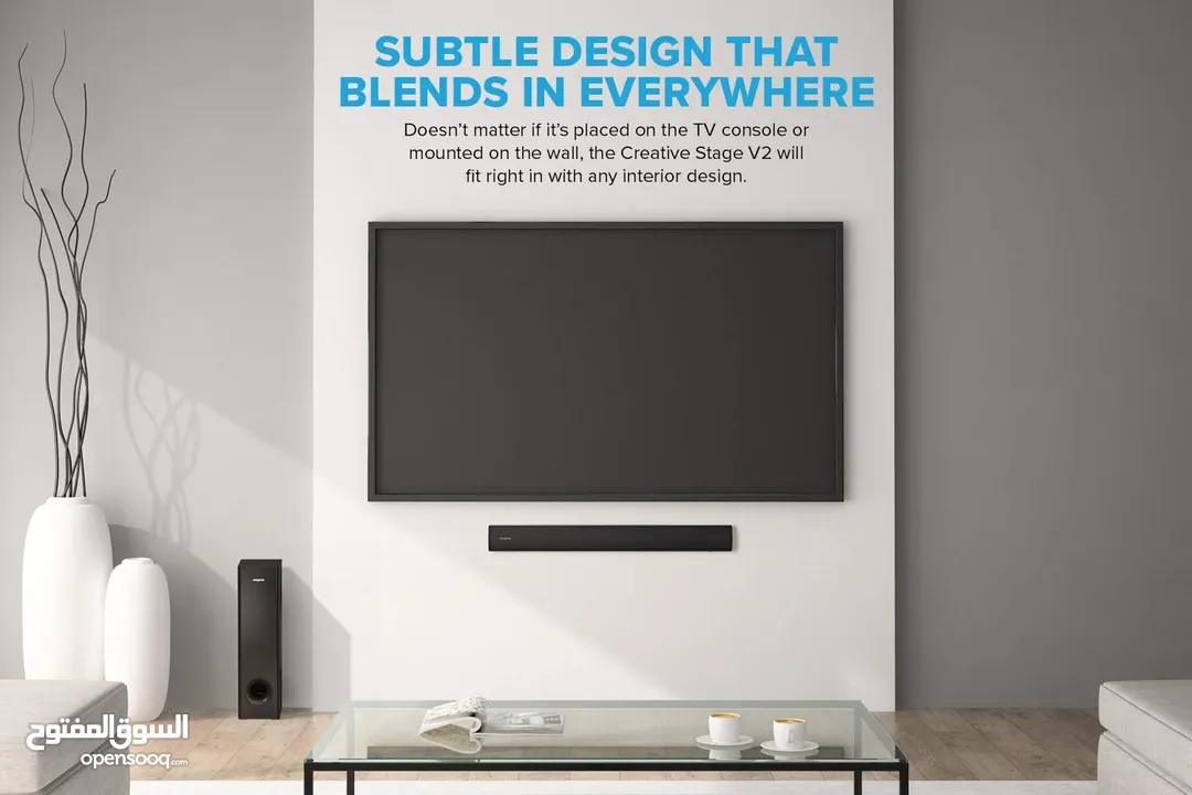 Creative Stage V2 2.1 Soundbar with Subwoofer