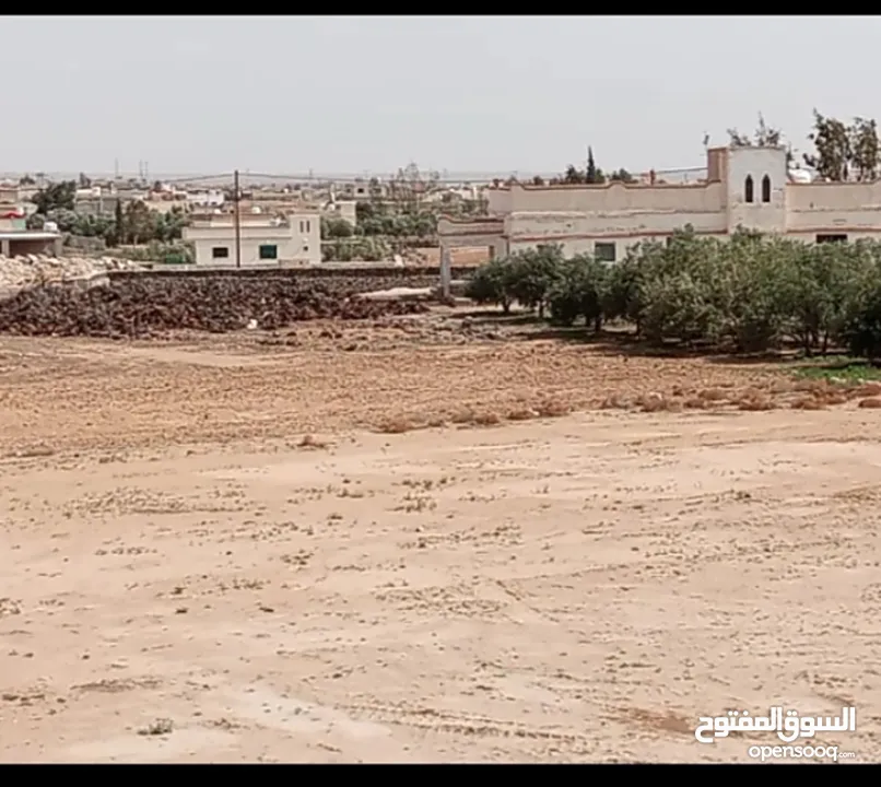 فرصه ذهبية على قطع أراضي استثمارية؛في محافظة المفرق في قرية الحميدية. بمساحات 750 م و 1000 م دونم