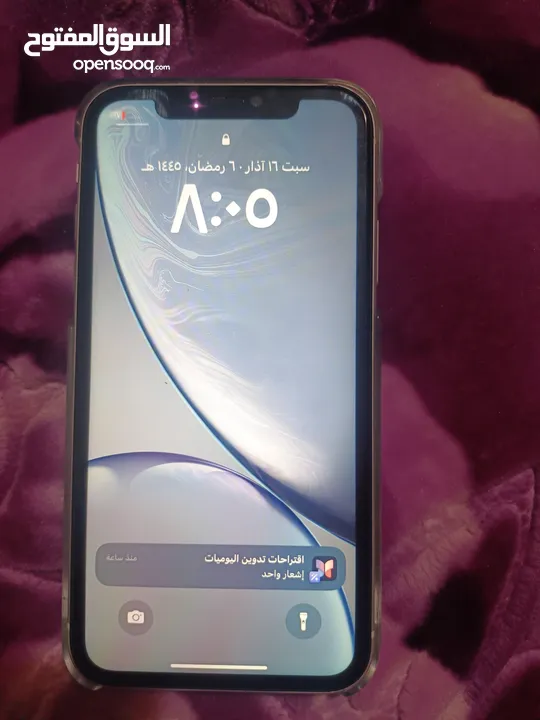 تليفون   ايفون XR  مستخدم بحاله جديده