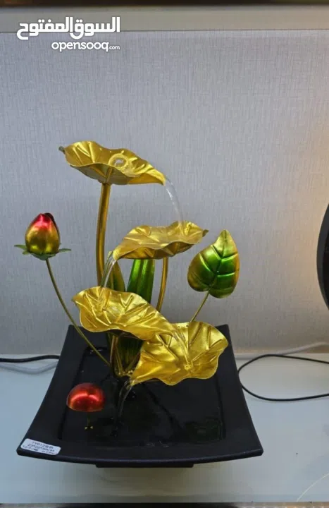 نافورة أوراق اللوتس – فخامة وهدوء بمكان واحد بتلبق للبيت، المكتب أو الشاليه – وكمان بتصير أحلى هدية