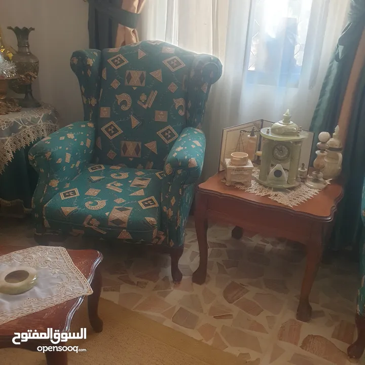 طقم كنبايات خشب زان 15مقعد مع برادي