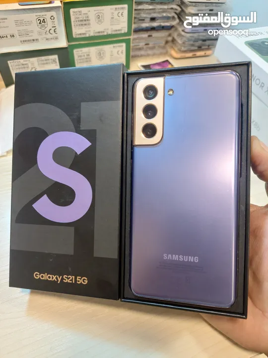 مستعمل ايام Samsung A21 5G رام 16 جيجا 256 شرق اوسط عربي أغراضة الاصليه والكرتونه