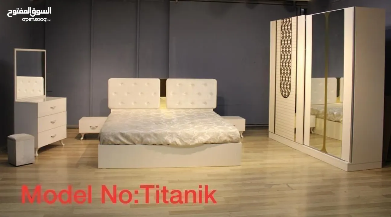 TURKEY BEDROOM SET 7 PCS WITH MATTRESS WITH FITTING /غرف نوم ترکي۷ قطع مع دوشج مع ترکيب