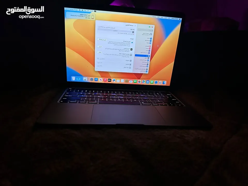 ماك بوك مستعمل استعمال بسيط بطاريه 100٪؜ امريكي  MacBook Pro 2020 SSD: 512GB RAM: 16GB