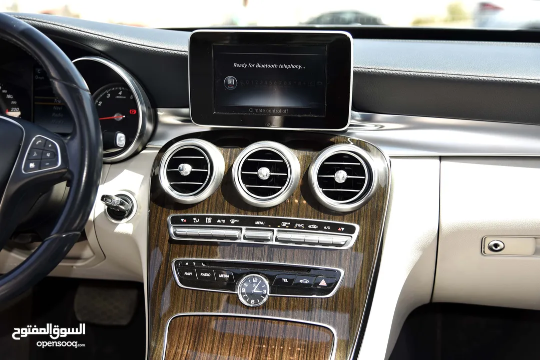 مرسيدس سي كلاس 180 بحالة الوكالة Mercedes C180 2015