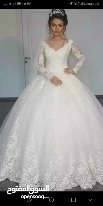 فستان عروس تركي للبيع او الإيجار