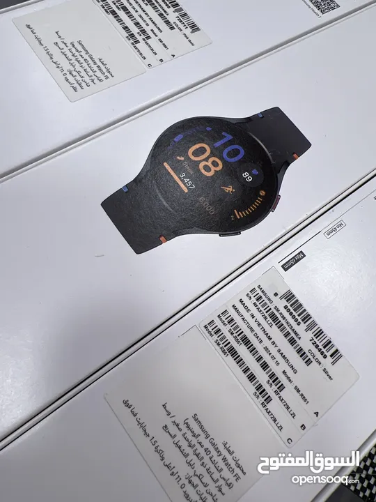 Samsung Watch FE (2024) ساعة سامسونج واتش قياس 40مم متوفرة باللون الاسود و الزهري و الازرق جديدة