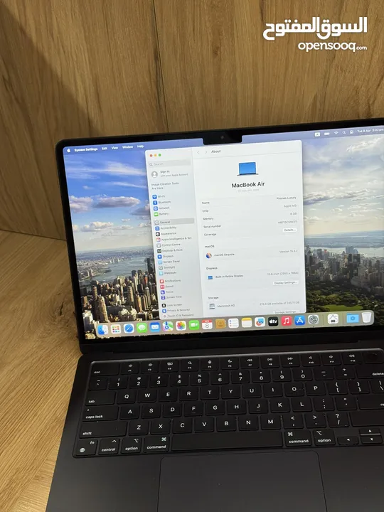 MacBook Air 2024, M3-Chip, 8RAM, 256