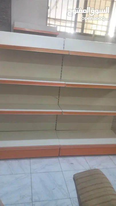 رفوف مزدوجة وسطية ورفوف حائطية عابدين للبيع