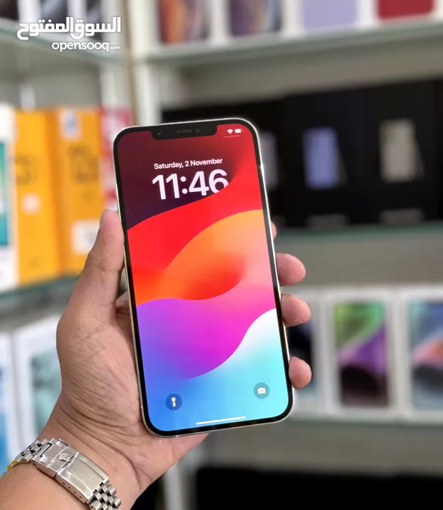 عرض خااص : iPhone 12 pro max 128gb هاتف بحالة الوكالة بدون شموخ أو مشاكل مع ضمان و ملحقات بأقل سعر