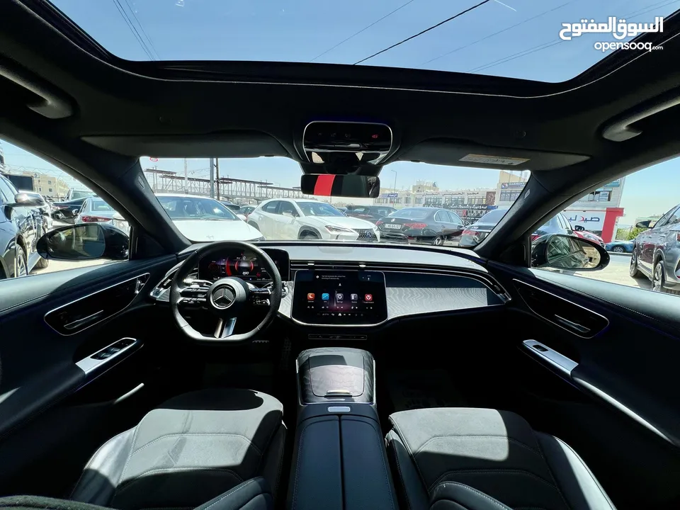 مرسيدس E200 AMG بانوراما كت اسود نايت 2024 الشكل الجديد وارد المانيا بحالة الزيرو مميزة