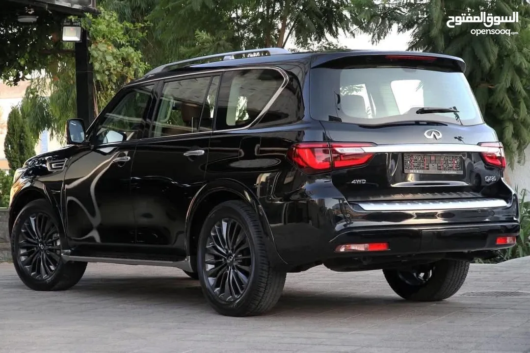 إنفينيتي وارد الشركة QX 80 موديل : 2022 سعة المحرك : 5.6 L  قاطعة مسافة : 26.000 KM