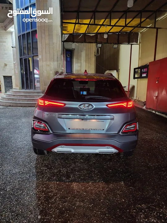 هيونداي كونا ايرون مان 2019 فل الفل  رمادي مطفي  20 ألف كم  - فحص ممتاز