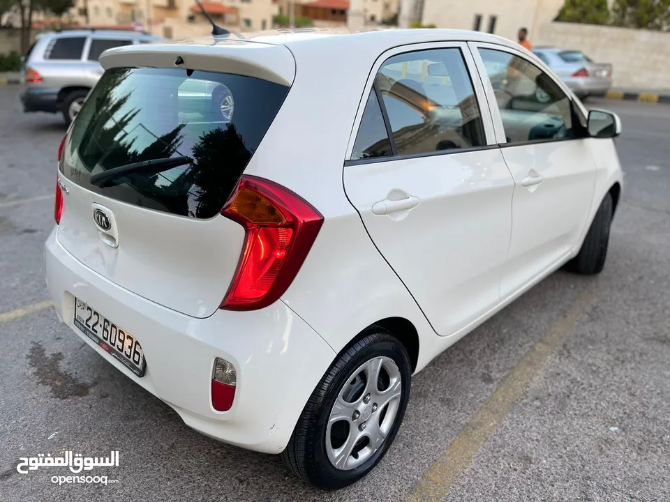 كيا بيكانتو 2015 بحالة الوكالة فحص كامل جير عادي  3 جيد 1 دقه على الراس