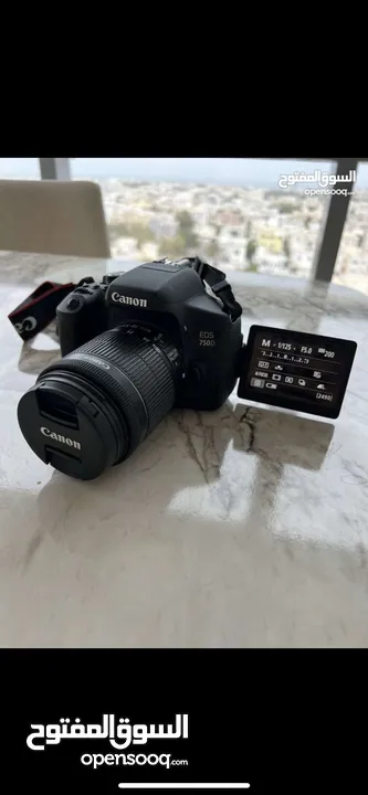 Canon 750 D with lens 18-55