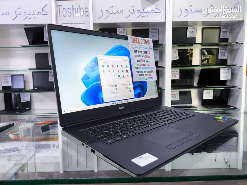 Dell 7760  لاب #ممتاز للالعاب و برامج هندسيه كور7_H_جيل_11 بي 16نواه بكرت شاشه نيفيديا 6g