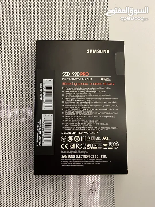 Samsung 990 pro 4.0 nvme M.2 ssd 2TB
