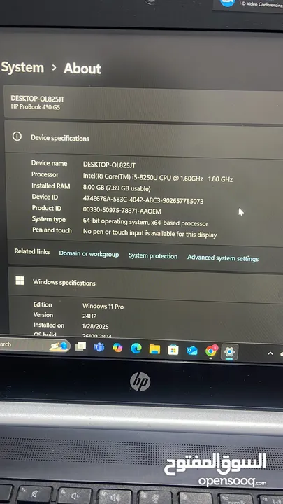 جهاز لابتوب hp استعمال خفيف للبيع