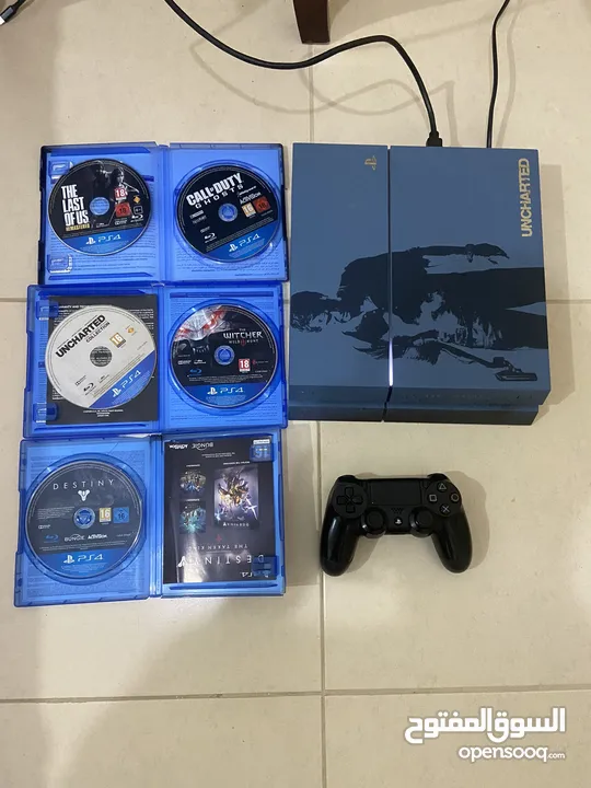 a limited uncharted edition ps4 in perfect condition and performance