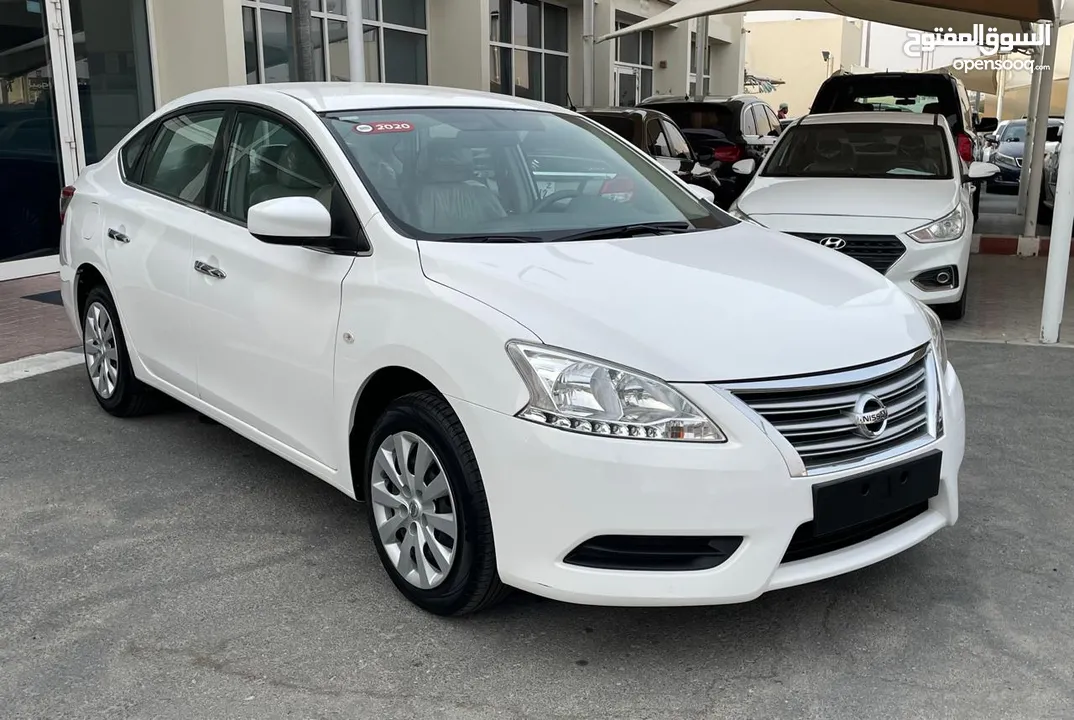 1 YEAR WARRANTY/ GCC/ 2020/ WHITE/ NISSAN SENTRA S 1.6L