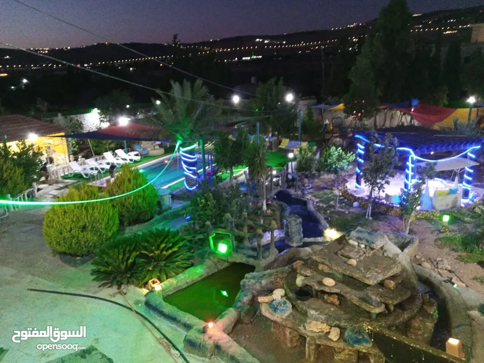 مزرعة للإيجار اليومي والاسبوعي والشهري مساحة كبيرة  مسبح / جاكوزي جلسات هادئة  غرف مكيفة مطبخ مجهز