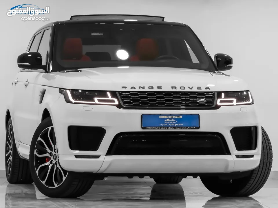 Range Rover SPORT 2022 عداد صفر - ابيض داخل احمر