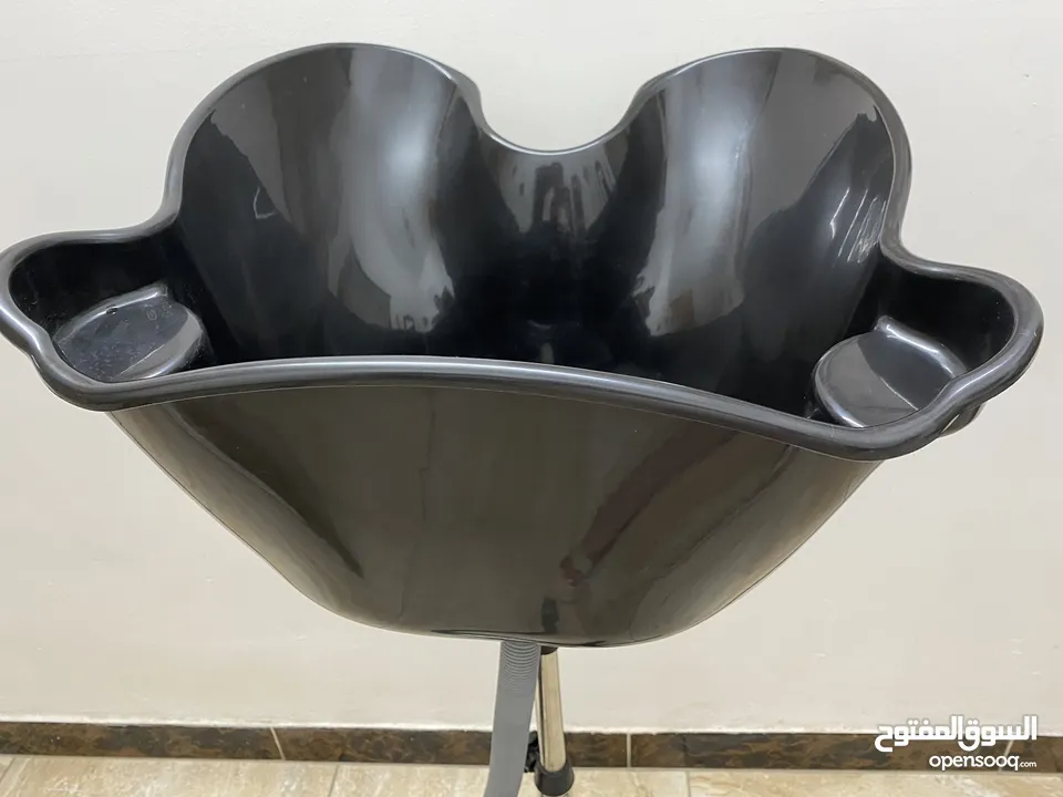 كرسي لغسل الشعر لصالون حلاقه جديد غير مستعمل للبيع