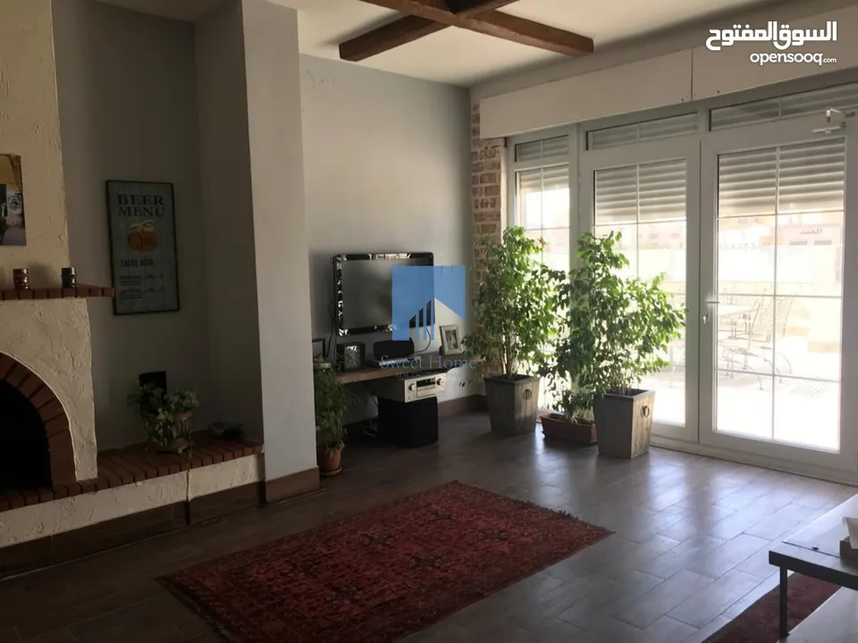 شقة فاخرة للبيع في أم السماق الشمالي طابق ثالث 207م مع روف 207م دوبلكس تشطيب سوبر ديلوكس