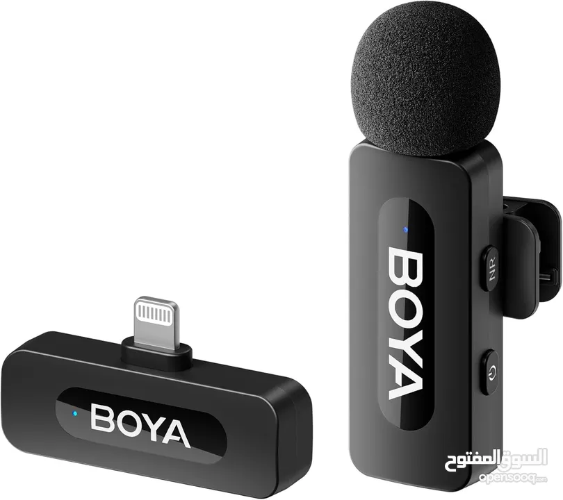 مايك تسجيل من براند بويا الأصلي لهواتف الايفون Boya BY-V1 For IOS Iphone Mic