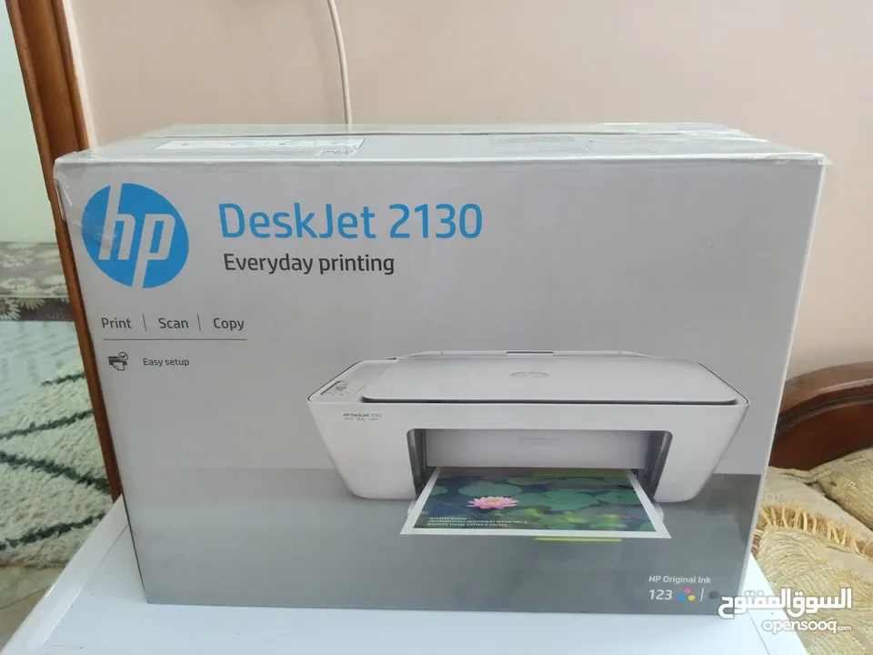 طابعة و سكنر و كوبير شبه جديدة HP DESKJET 2130