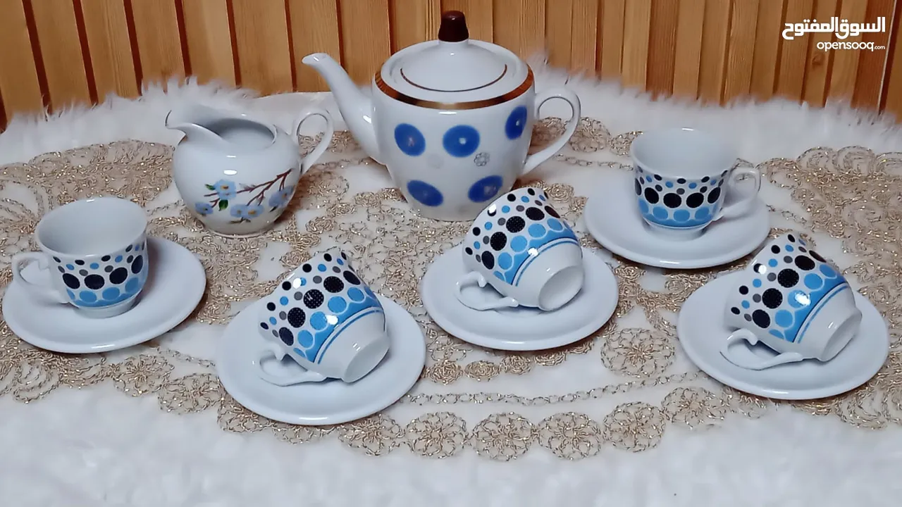 أطقم سفرة بورسلان ماركات عالمية .جديد. الوان متعددة وراقية