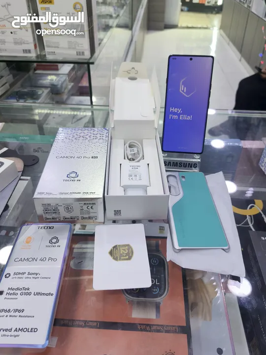 الحديث وصل CAMON 40 PRO 4G  معه كامل اغراضو جيجا 256 رام 24 متوفر توصيل
