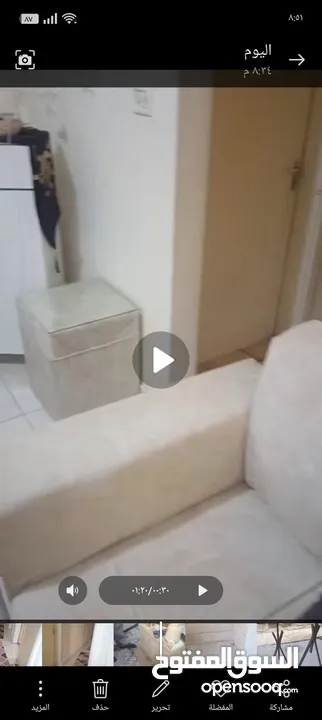 شقة للبيع بالقرب من دوار القبة طابق اول حي هادىء