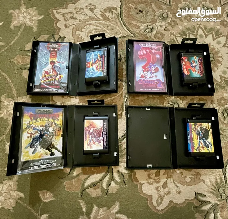 ألعاب سيجا جديدة بجودة الاصلية في العلبة مع الكتيب New Sega Games Boxed with Manual like Original