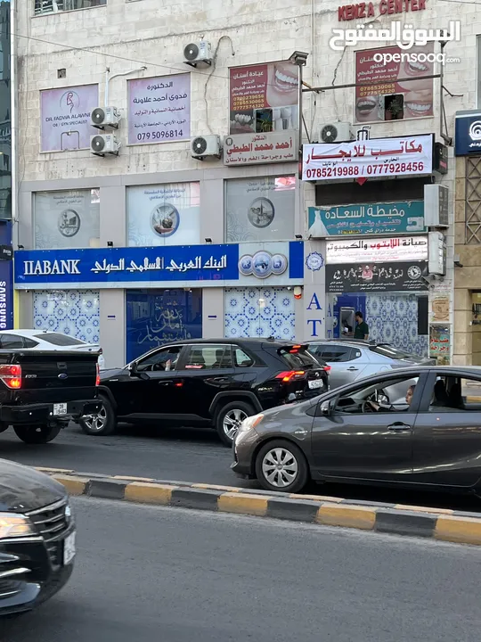مكتب تجاري -طبربور- الشارع الرئيسي فوق مجمع البنك العربي الاسلامي
