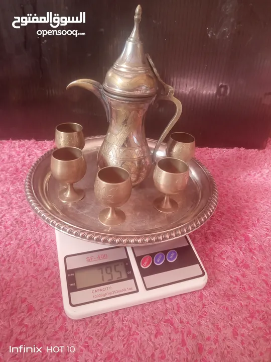 صينيه نحاس وست كاسات وداله