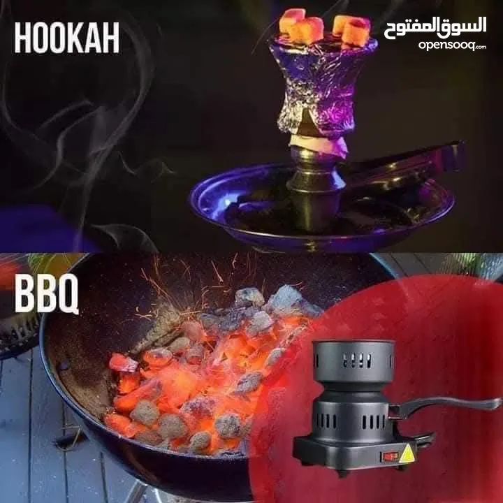 شعالة فحم كهرباء خلال 3 دقائق السريعه شعاله الفحم الكهربائيه جهاز اشعال الفحم ولاعه ولاعة