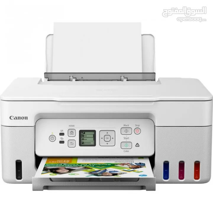 Canon PIXMA G3470 Wi-Fi Print Scan Copy Cloud Color Inkjet Printer -White طابعة كانون ابيض