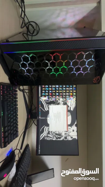 جهاز كمبيوتر شبه جديد بمواصفات عالية خاص بالألعاب مناسب جدا للشغل الثقيل