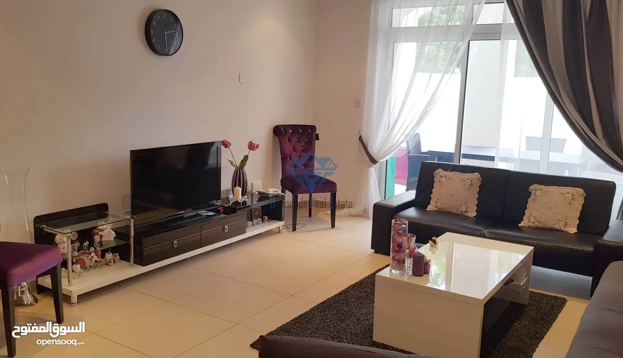 #REF1104  Beautiful fully furnished 2 Bedrooms+Private Parking Town House For Rent in Al Mouj