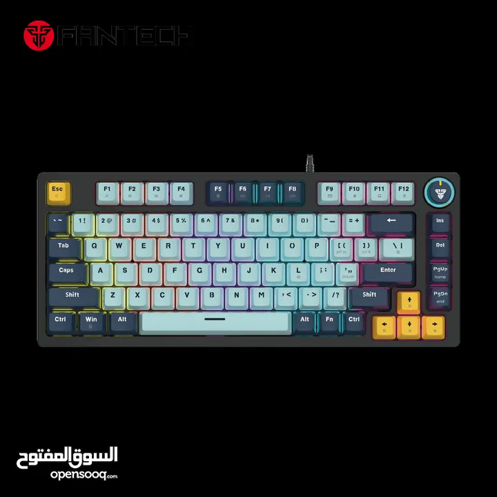 FANTECH ATOM81 MK875V2 MECHANICAL GAMING KEYBOARD – MIZU SERIES SKY BLUE كيبورد فانتيك ميزو 81