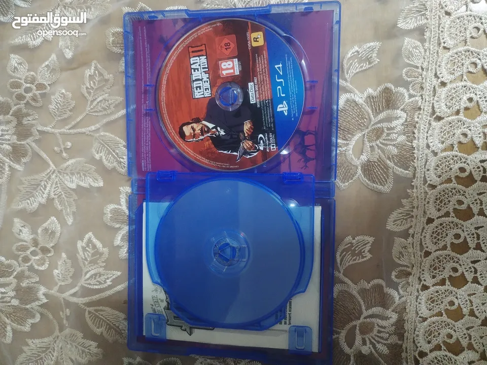أسطوانة لعبة RED DEAD REDEMPITION 2   CD  PS4 قابل للتفاوض بدون خدش