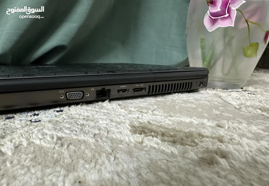 لابتوب ديل وورك ستيشن i7 ، رام 16 كيكا، SSD 256، كارت شاشة خارجي للإلعاب، شاشة كبيرة 15.6 + 6 مكافئا