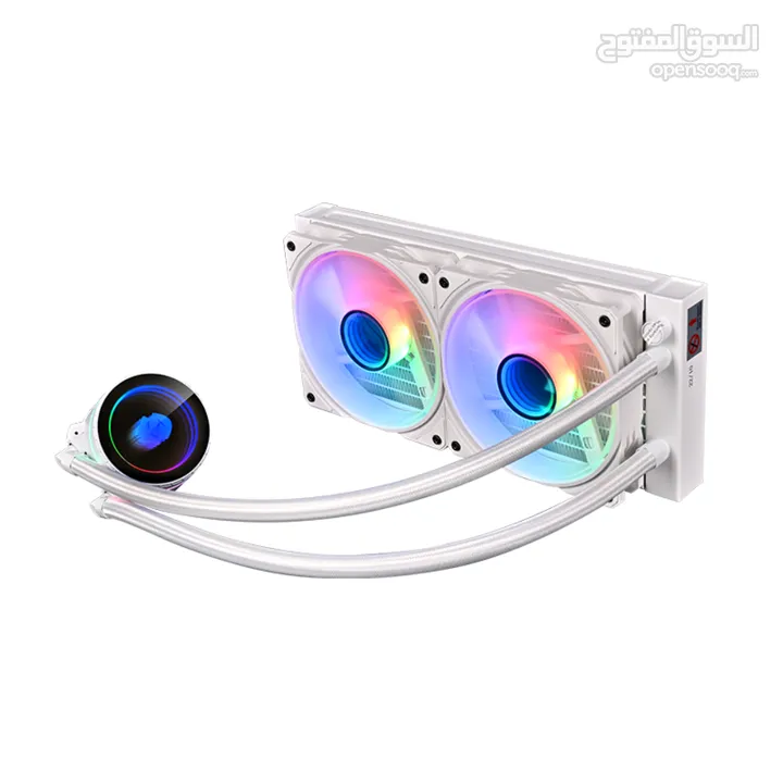 مبرد مائي أصلي للمعالجات COOLMAN 240MM ARGB GAMING LIQUID COOLING FOR AMD & INTEL LGA1700 CPU