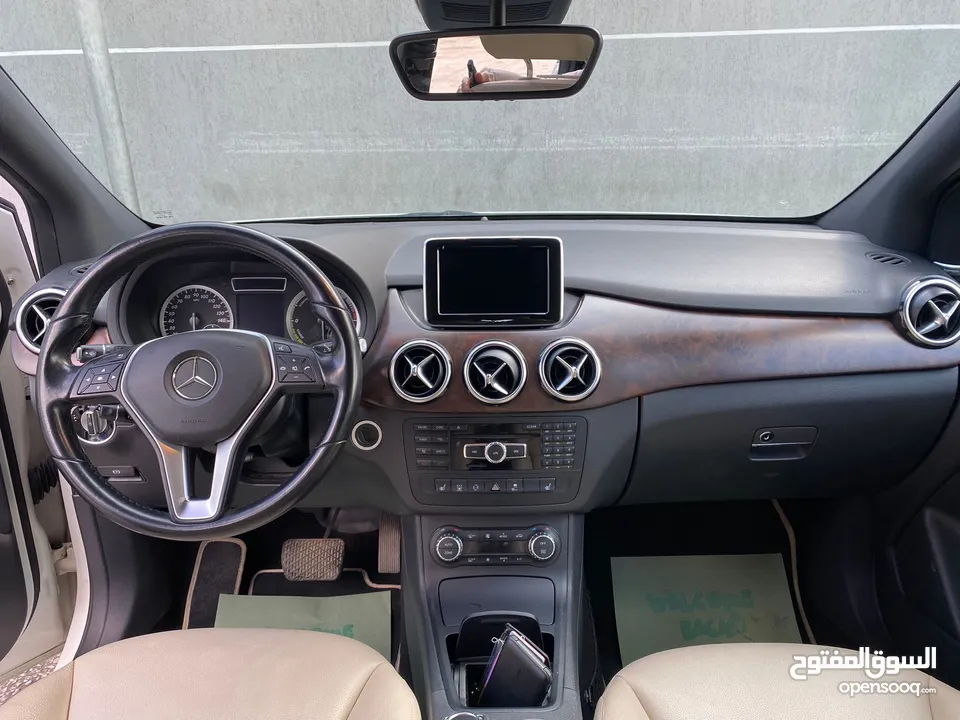 Mercedes B-Class مرسيدس كهرباء ابيض ملوكي بحالة ممتازة وسعر مغري