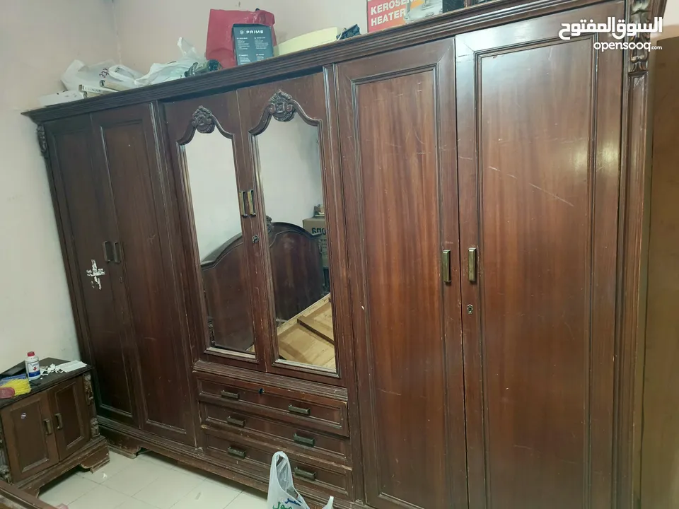 غرفة نوم ماستر خشب زان بوفيه تلفاز بوفيه مطبخ