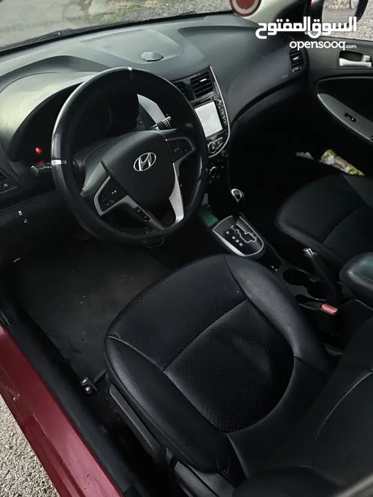 هيونداي اكسنت 2017 / سعر مميز وحررررق / فحص نخب/ لون مميز / فل اضافات بدون فتحة / ترخيص وتامين ساري