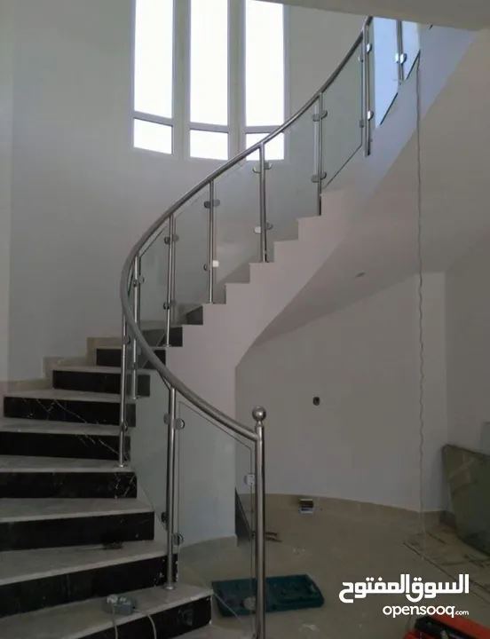 living room stairs railings SS MS or Casting Aluminium